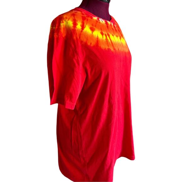 Brand New Tie Dye Hippy Plus Size Crew Neck T-Shirt - Picture 2 of 6